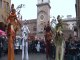 Les Marraines Fées à Mantova (Italie) Ouverture du festival. Spectacle échasses