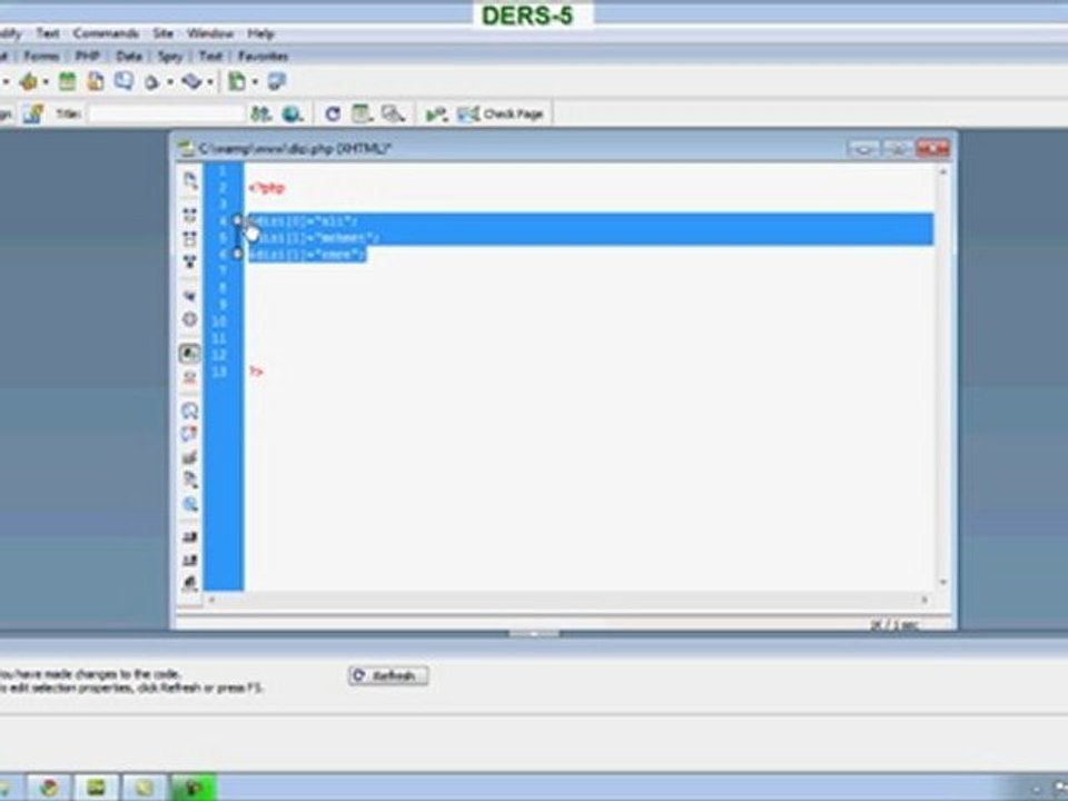 ders-5 php anlatımı