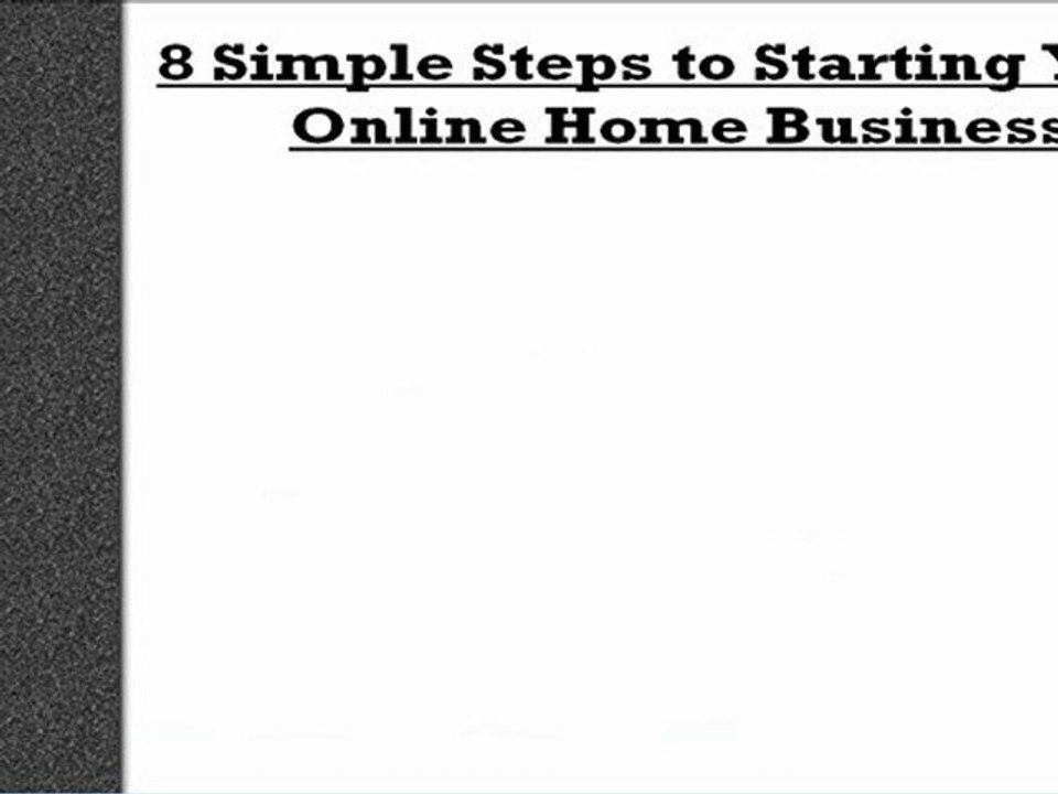 Online Home Business
