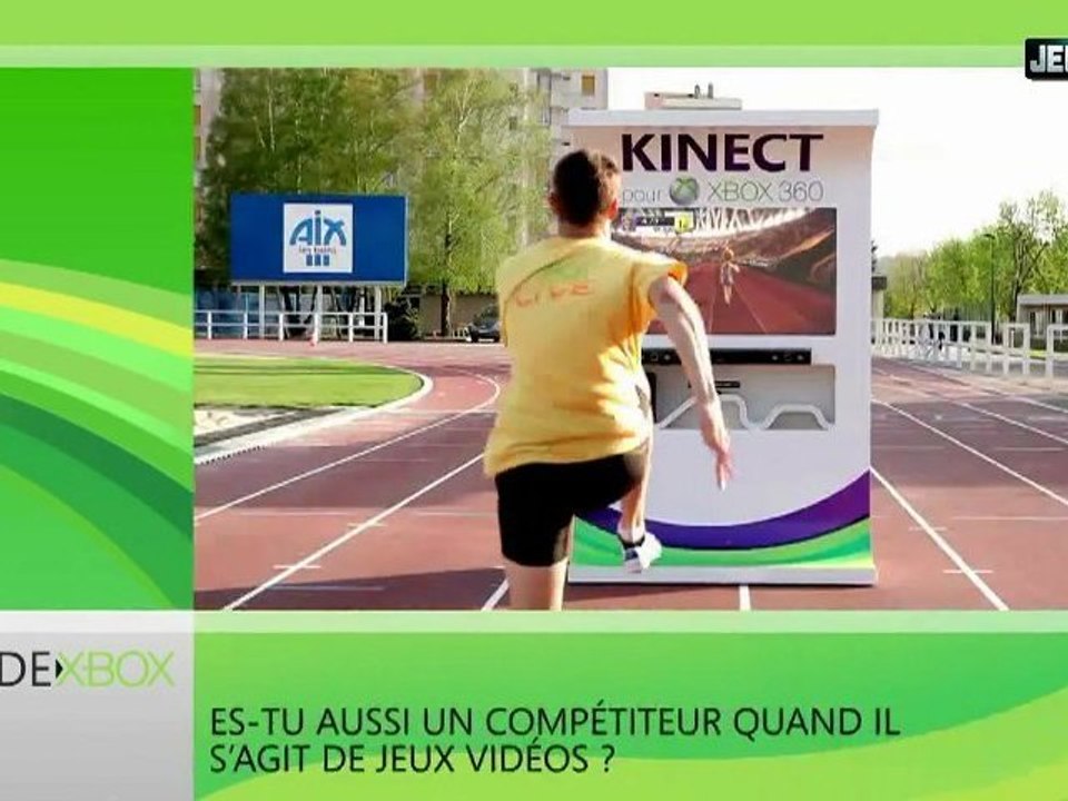 Kinect - Christophe Lemaitre, parrain de l'XBOX Live [HD]