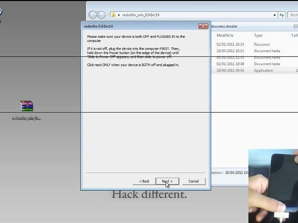 [FR] Jailbreak iPhone 3GS/4, iPod Touch 3G/4G et iPad 1 au Firmware 4.3.2 avec Redsn0w 0.9.6rc14