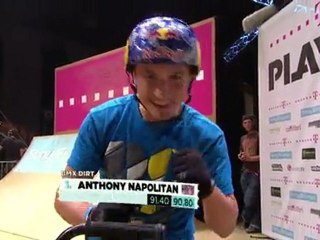 1st BMX Dirt Jump - Anthony Napolitan @ Telekom Extreme Playgrounds[HD]