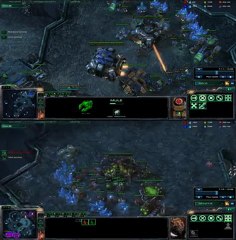 [SC2] GeForceFX VS WaZz : View of 2 players Starcraft II