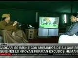 Gaddafi se reunió con miembros de su gobierno