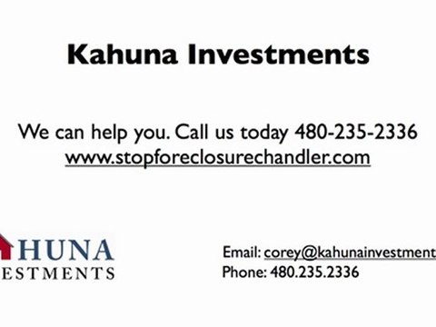 Stop Foreclosure in Chandler Arizona