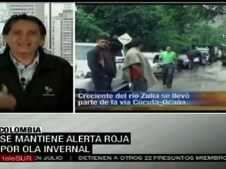 Colombia decreta alerta roja por intensas lluvias