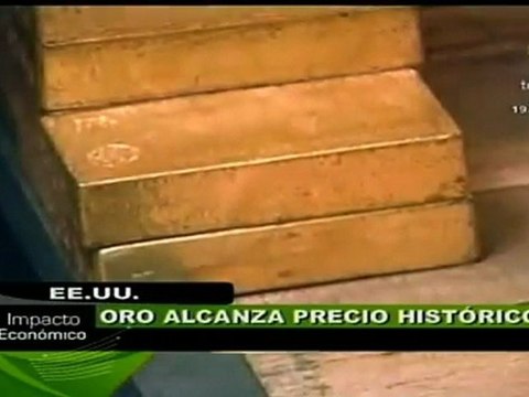 Oro alcanza precios históricos al alza
