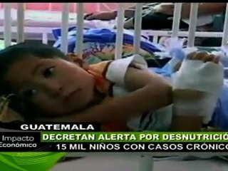Alerta alimentaria por desnutrición infantil en Guatemala