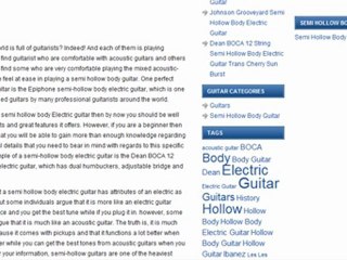 Semi Hollow Body Guitar