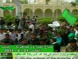 Kadhafi se montre à la télévision, boucliers humains à Syrte
