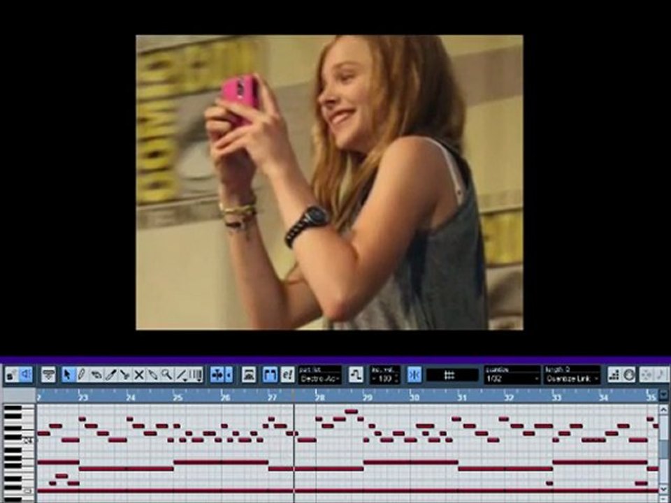 Making music for slideshow 1