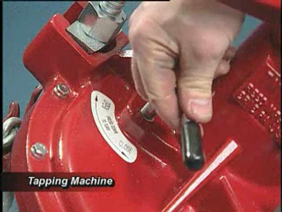 Pipe Direct Tapping Machine for Water Lines Demo Reed Manufacturing