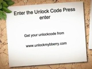 How to Unlock Blackberry 8100 Pearl