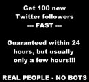 Buy 100 Quality Twitter Followers for Only $5