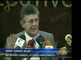 Henry Ramos Allup tocó en rueda de prensa el llamado al diál