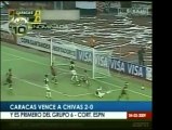 El Caracas Fútbol Club fulminó al Chivas dos goles por cero