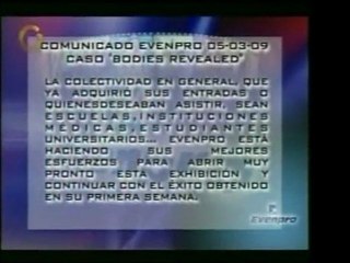 La exposición de anatomía Bodies fue clausurada por el SENIA