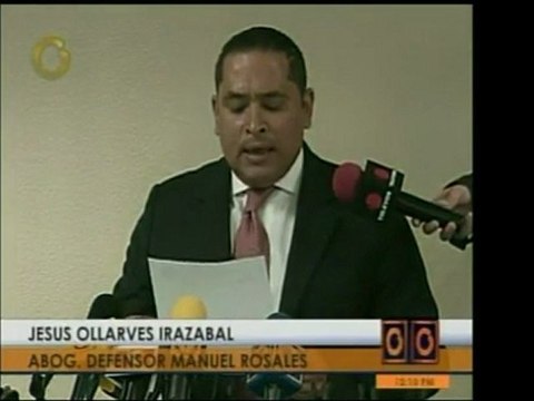 El abogado defensor de Manuel Rosales criticó declaraciones
