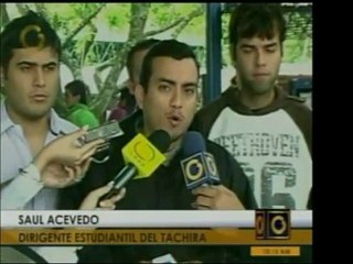 Estudiantes en Táchira del Movimiento 13 andino protestaron