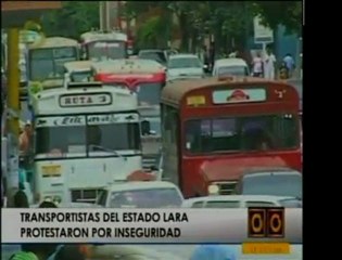 En Lara los transportistas protestaron por la inseguridad y