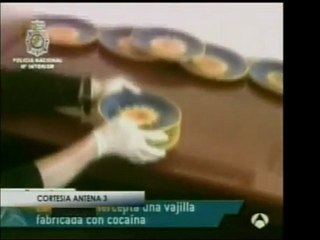 Se decomisó en España una vajilla de cocaína proveniente de