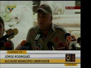 El Alcalde Jorge Rodríguez dijo que los buhoneros que protes