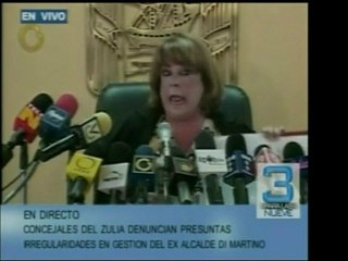 Concejala del Zulia denuncia al ex Alcalde Di Martino por ac