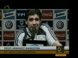 El técnico de Argentina Diego Armando Maradona opina acerca
