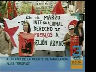Telesur difundió el video del entierro del líder de las FARC