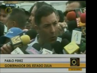 Скачать видео: El gobernador del Zulia, Pablo Pérez, expresó su apoyo a Man