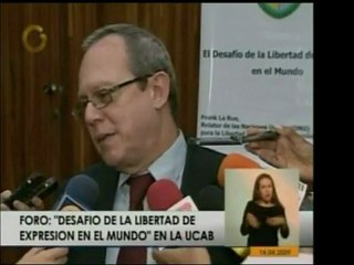El Relator de la ONU para la Libertad de expresión y opinión