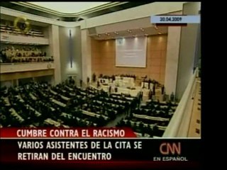Cuando el Primer Ministro Ahmanideyad habló en una cumbre co