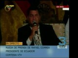 Rafael Correa habló acerca de sus planes de gobierno y los d