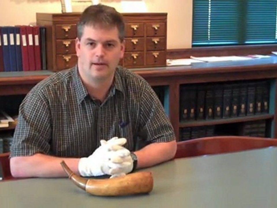 Daniel Dwight Horn   Powder Horn 1759   Dwight Horn 1759