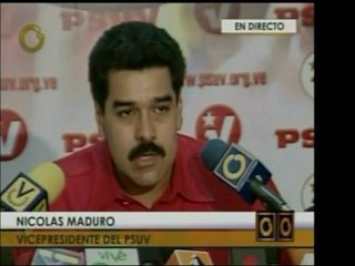 Nicolás Maduro, presentando a la nueva directiva del PSUV ac