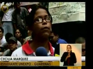 Estudiantes del Politécnico Antonio José de Sucre reclaman q