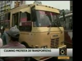 Los trabajadores del transporte público cesaron su protesta
