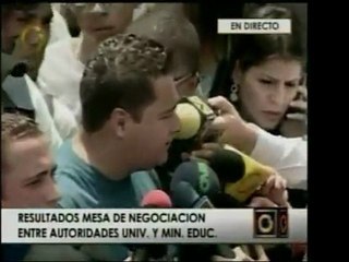 Los dirigentes estudiantiles Ricardo Sánchez y José Luis Oli