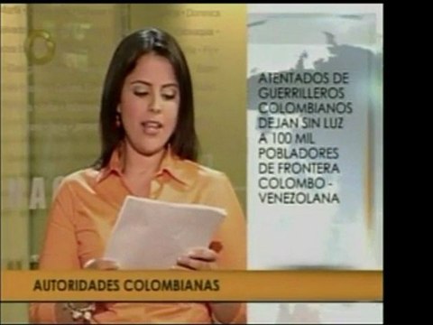 Grupos guerrilleros dejaron sin luz a un pueblo fronterizo d