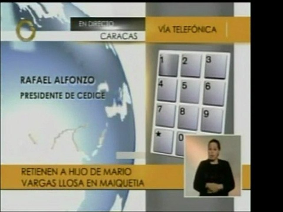 El hijo de Mario Vargas Llosa, Álvaro Vargas Llosa, es reten