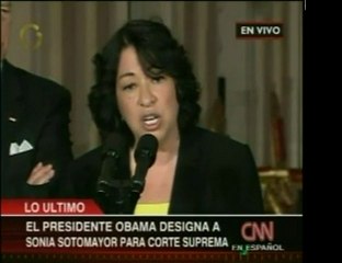Barack Obama designó a Sonia Sotomayor para jueza de la Cort