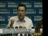 Unidos por Venezuela rechazó la aprobación en 1ra discusión