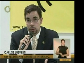 Amnistía Internacional expresa en su informe del año 2008 su