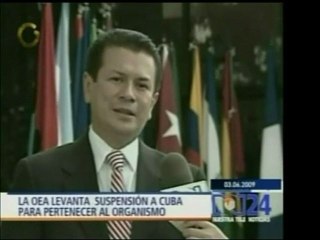 La OEA decidió levantar la sanción que le impedía a Cuba per