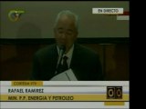 El Min. Rafael Ramírez ofreció números de PDVSA que para él