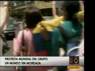 El movimiento "un mundo sin mordaza" se concentra para entre