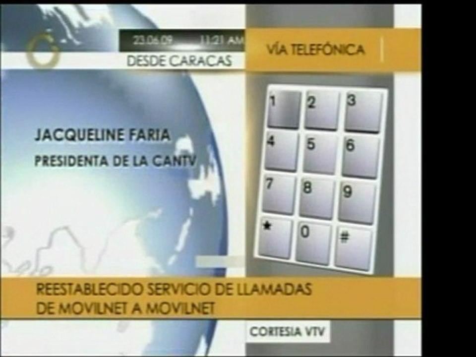 La pdta. de CANTV Jackeline Farías dijo que luego de cinco h