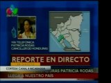 La Canciller de Honduras, Patricia Rodas, llega a Nicaragua