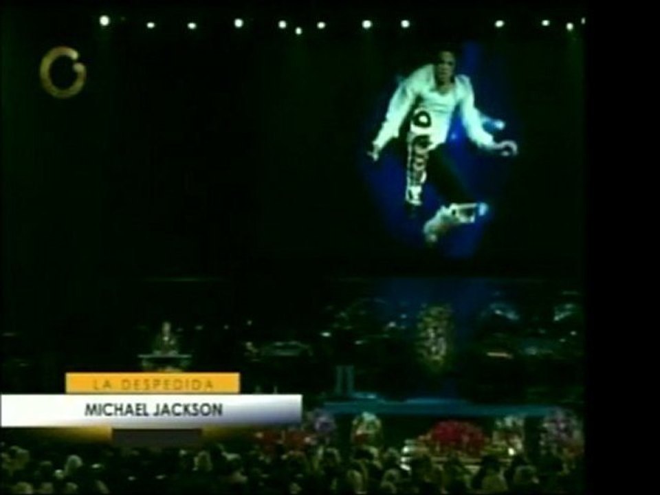 Durante la ceremonia en memoria de Michael Jackson, uno de s