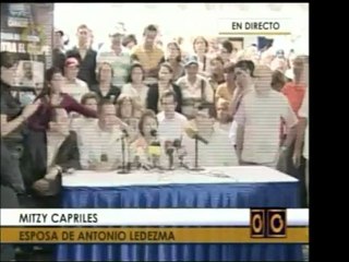 La esposa del Alcalde Mayor, anunció que éste y los demás hu